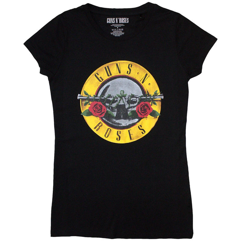 Guns N' Roses - Classic Bullet Logo Skinny T-Shirt