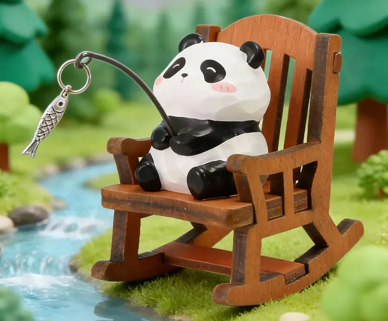 FOFO Animal Rocking Chair Fishing Figure - Panda Fishing