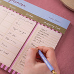 A4 Cabana Stripe Meal Planner Pad