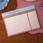 A4 Cabana Stripe Meal Planner Pad