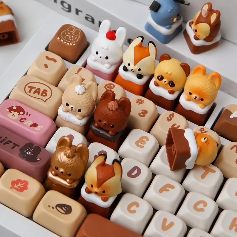 KUMARU and Friends Series Keycaps Blind Box
