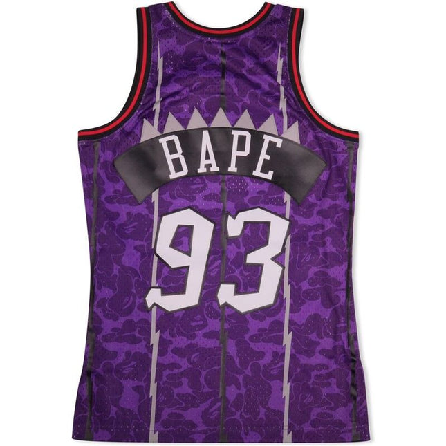 Bape X Mitchell & Ness Raptors Cameo Basketball Swingman Jersey