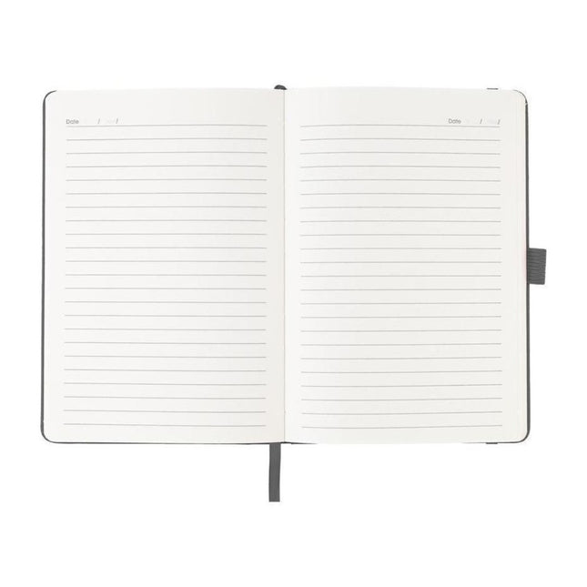 Pop Shop A5 PU Notebook with Pen Loop - Grey