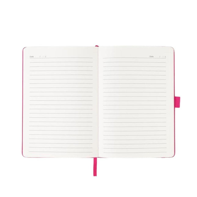 Pop Shop A5 PU Notebook with Pen Loop - Pink