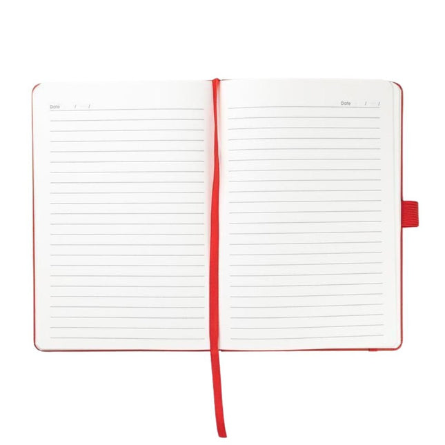Pop Shop A5 PU Notebook with Pen Loop - Red