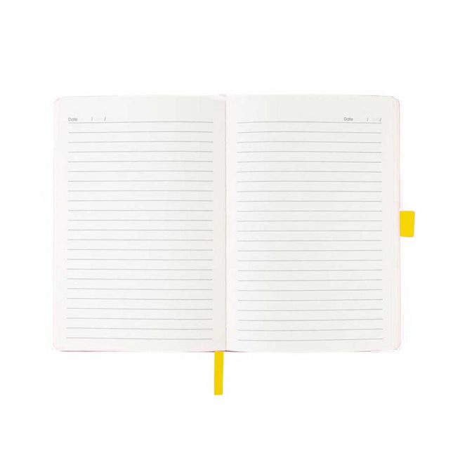 Pop Shop A5 PU Notebook with Pen Loop - Yellow
