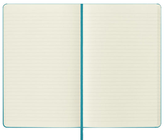 Moleskine Classic Large Ruled Hardcover Notebook - Reef Blue