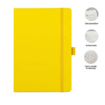 Pop Shop A5 PU Notebook with Pen Loop - Yellow