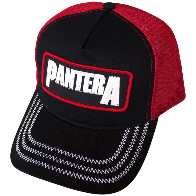 Pantera - B&W Patch /RED Mesh-Back Cap