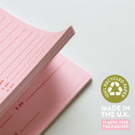 A5 Pink & Red Daily Planner Pad