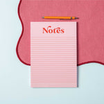 A5 Pink & Red Notepad