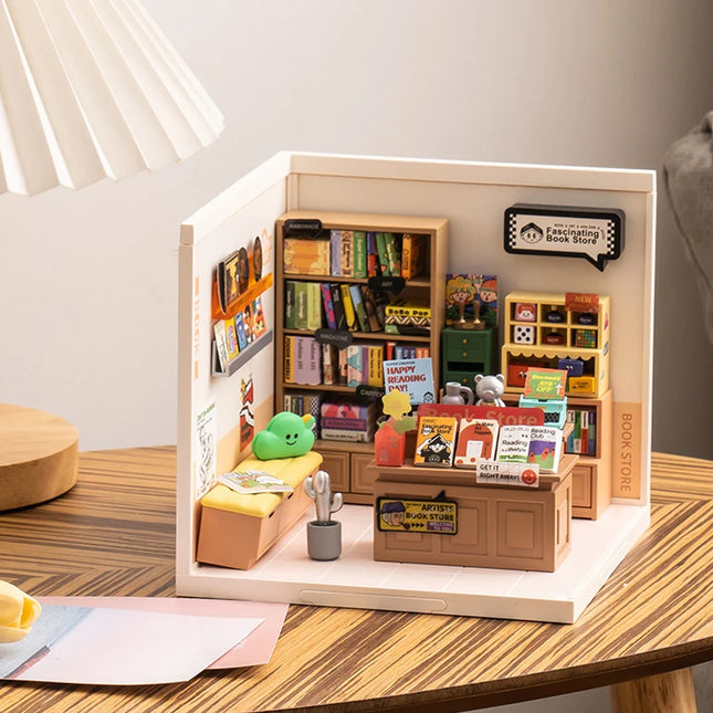 Rolife Super Creator DIY Miniature House - Fascinating Book Store