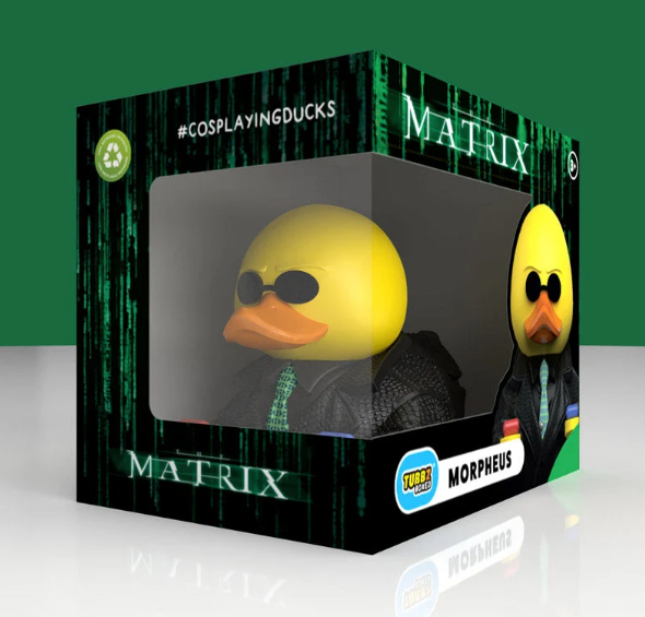 The Matrix Morpheus TUBBZ vinyl duck figure boxed edition

