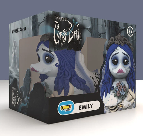 Corpse Bride Emily TUBBZ Boxed Edition vinyl figure by Numskull Designs in stackable window box packaging
