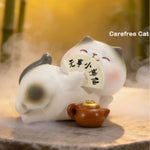 Chill Cat Incense Holder Figure - Carefree Cat