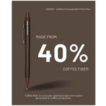 DEBAR Coffee Grounds Ballpoint Pen - Natural